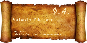 Volosin Adrienn névjegykártya